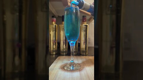 Blue Curacao Is So Satisfying #shorts #vodka #alcohol