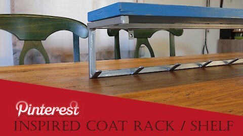 Better than store bought!! Making a Pinterest inspired coat rack | shelf. Also meet my Doggo :)