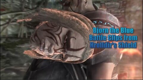 Skyrim SE MODDED: Hrolfdir's Shield [Nord Mace & Shield] Bjorn the Blue