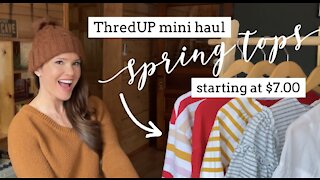 ThredUP MINI HAUL featuring SPRING tops... starting at ONLY $7.00!