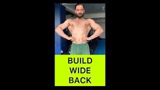 HOW TO BUILD A WIDE BACK | Row Machine #shorts