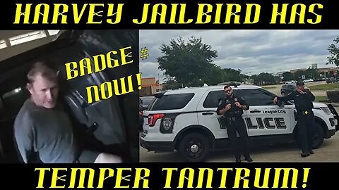 Frauditor Harvey Jailbird Whines, Cries & Has Temper Tantrum Over Badge #