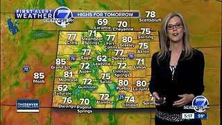 Sunday evening forecast