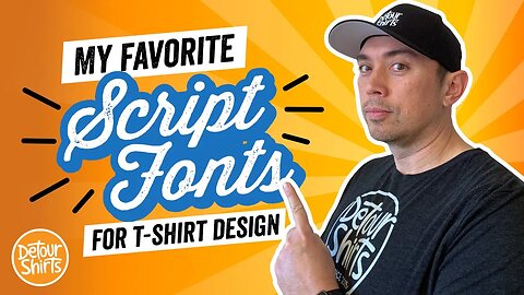 My Favorite Script Fonts for T-Shirt Design. 10 Cursive Typefaces To Use for Print on Demand.