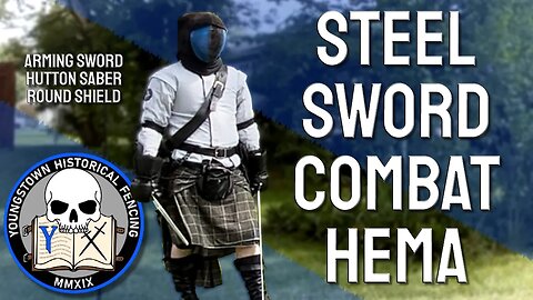 Sword & Shield Fighting - Arming Sword/Hutton Saber - First to 5 - 4k - #hema #combatsports