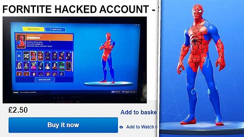 i bought a fortnite account with "hacked" skins and got this... 😱