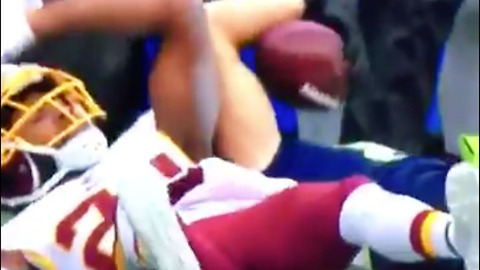 Josh Norman PUNCHES Jimmy Graham in the Nuts After Horse Collar Tackle