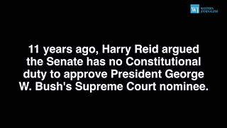 Confused Harry Reid Confronted About Flip-Flopping About SCOTUS Nomination