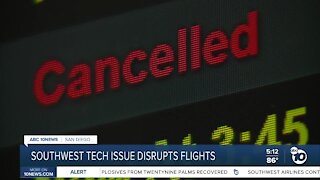 Technical issues disrupt flights with Southwest Airlines