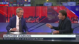 Jim Dale & Nigel Farage debate weather warnings as Europe is set to be hit by a "heat storm"