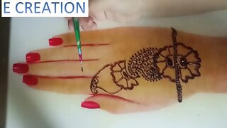 beautiful flower Arabic mehndi design