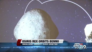 UA space probe achieves orbit around asteroid