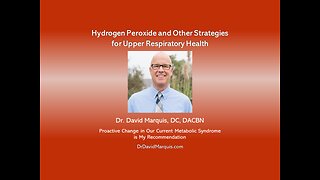 Upper Respiratory: Hydrogen Peroxide & Clearing Strategies