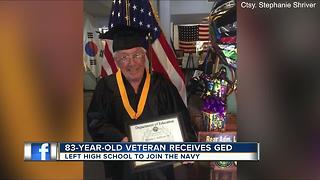 83-year-old Korean War vet graduating high school