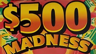 $500 Madness Florida Scratch Off Lottery Tickets