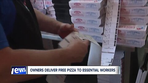 Ravenna Domino's delivering hundreds of free pizzas to essential workers