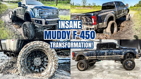 Deep Cleaning The MUDDIEST Ford F450 King Ranch! | Insanely Satisfying Car Detailing Transformation!