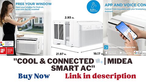 "Stay Cool and Connected with the Midea Smart Inverter Air Conditioner|