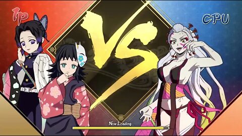 Makomo and Shinobu Vs. Daki - VERY HARD CPU - Demon Slayer Hinokami Chronicles