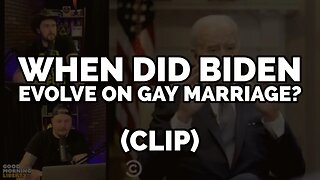 Biden says he agreed with gay marriage since high school.. (CLIP)