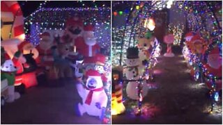 Impressive Christmas light display in Texas