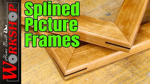 Making Cherry Picture Frames with Accent Splines | How to cut splines on a picture frame