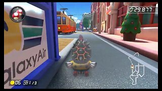 Mario Kart 8 Deluxe DLC Wave 4 Time Trials - Tour Amsterdam Drift (150cc) - 1:43.064