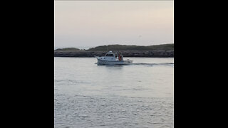 Fishing Boat “Naida” Leaving Montauk Harbor