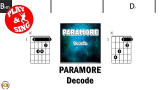 PARAMORE Decode FCN GUITAR CHORDS & LYRICS