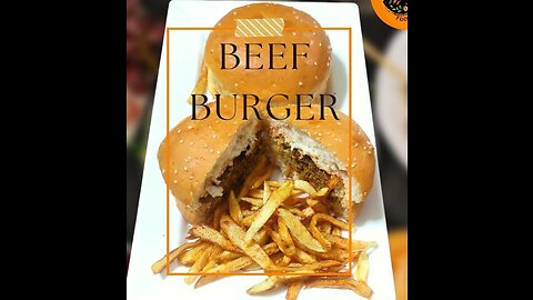 How to make beef burger.😮🤫