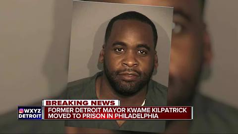 Kwame Kilpatrick transferred to federal prison in Philadelphia