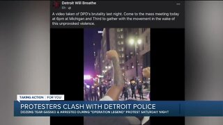 Protesters clash with DPD officers