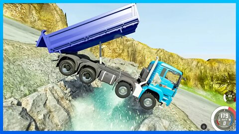 TruckFails | Trucks Full Speed vs Downhill Madness #01 – BeamNG.Drive | BeamNG.Drive |TrucksFails