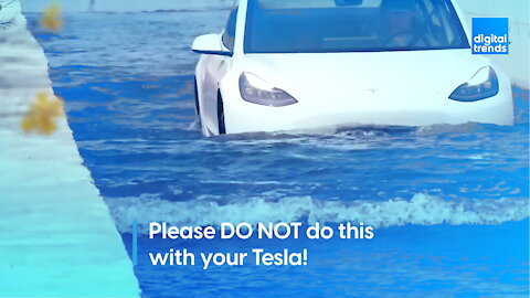 Please DO NOT do this with your Tesla!