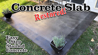 😲 Concrete Slab Restored!