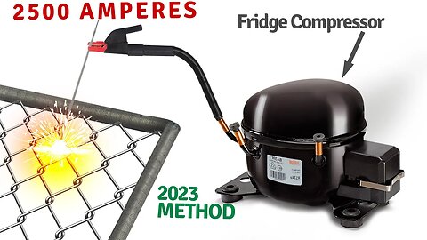 Homemade Welding Machine With a Fridge Compressor - New Method 2024