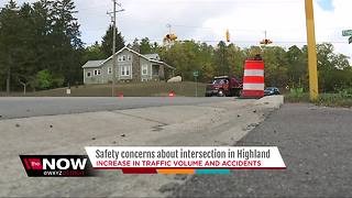 Safety concerns about intersection in Highland