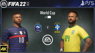 FIFA 23 PS5 | France Vs Brazil | World Cup 2022 | 4K Gameplay