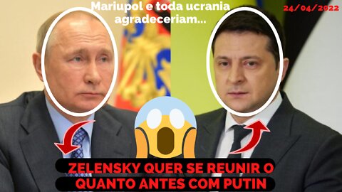 VOLODYMYR ZELENSKY AINDA PLANEJA SE REUNIR COM VLADIMIR PUTIN PARA TENTAR NEGOCIAR FIM DA GUERRA