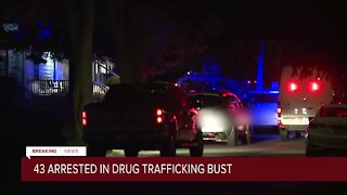 43 arrested in drug trafficking bust