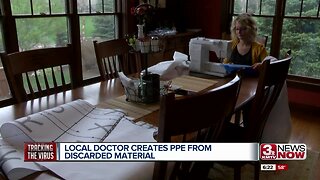 Local doctor creates PPE from discarded material