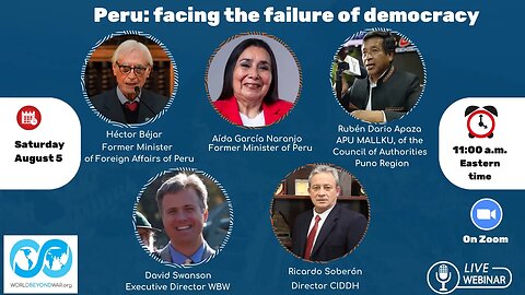 Webinar: Peru facing the failure of democracy.
