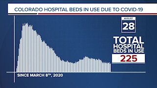 GRAPH: COVID-19 hospital beds in use as of Aug. 28, 2020