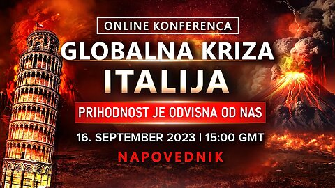 Napovednik. Online konferenca GLOBALNA KRIZA. ITALIJA. PRIHODNOST JE ODVISNA OD NAS