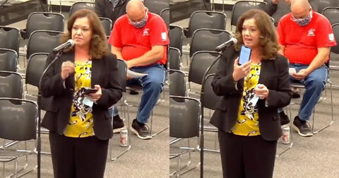 Online Outrage as School Board Member Confronted by Maskless Photo Storms Out of Meeting