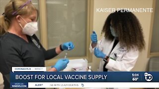 Local Pfizer vaccine supply getting boost from each vial