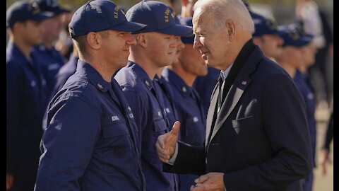 Biden Visits Coast Guard Station on Thanksgiving