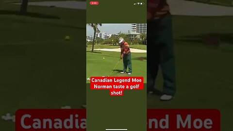 Canadian Golf Legend Moe Norman can taste a golf shot! #canadagolf #moenorman #golf