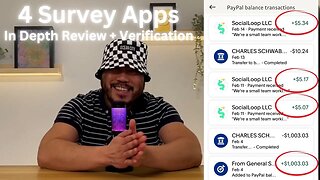 In Depth Reviews of 4 Survey Apps with Payment Verification. Proof of Payment.