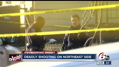Man shot dead in street on Indy's northeast side
